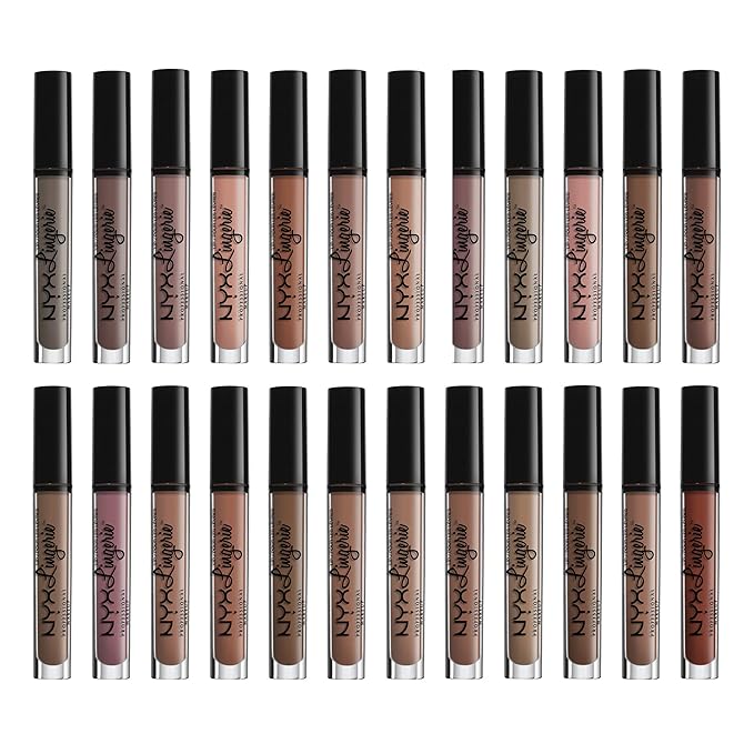 NYX PROFESSIONAL MAKEUP Lip Lingerie Matte Liquid Lipstick - After Hours (Warm Brown Nude)