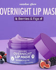 Lip Mask with Berries & Fig – Overnight Lip Repair, Intense Hydration & Smoothing – Dermatologist Tested, Korean Lip Care – Vegan, Clean Beauty, 95% Natural – 1 Pack