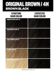 IGK Permanent Hair Color Kit | 4N Original Brown - Brown Black | 100% Gray Color Coverage + Strengthen + Shine | Ammonia Free