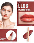 Oulac Waterproof Lipliner Pencil - Smooth and Creamy, Retractable Lip Makeup for Precision Application, Vegan & Cruelty-Free, LL06 Mulled Wine