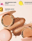Oulac Matte Bronzer Powder Face Makeup with Mirror Cruelty-Free BS03