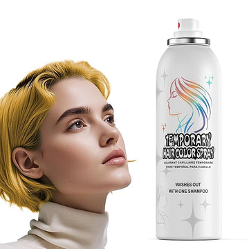 Gold Temporary Hair Color Spray - Gentle Formula, Washable & Non-Sticky | Instant Golden Hair Dye Alternative for Adults | Halloween, Costume, Party Makeup, 150ml