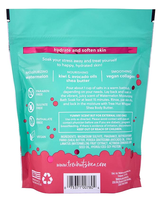 Tree Hut Moisturizing Bath Soak Watermelon, 16 oz