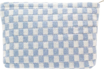 Pazimiik knit checkered makeup bag