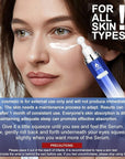 Eye Serum with 8% Caffeine 8% Retinol Hyaluronic Acid Niacinamide peptides for Puffy Bags Fine Lines Dark Circles Wrinkles, Under Eye Cream with 360° Roller Massage Ball, 0.5 fl. oz