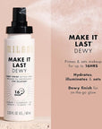 Milani Make It Dewy Setting Spray 3 in 1- Hydrate + Illuminate + Set (2.03 Fl. Oz.) Makeup Finishing Spray - Makeup Primer & Hydrating Setting Spray