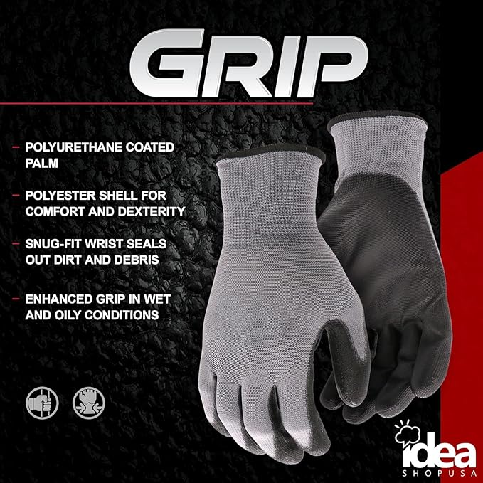 Idea Shop USA O’Keeffe Working Hands Cream 3.4oz + Work Gloves Bundle – Moisturizing Lotion for Dry, Cracked Hands with Protective Gloves for Gardening, Cleaning, DIY, and Everyday Hand Care