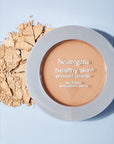 Neutrogena Healthy Skin Pressed Makeup Powder Compact with Light 20,. 34 oz