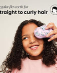 Tangle Teezer Original Detangler Brush, Dry & Wet Travel Size Mini Hair Brush, for Kids & All Hair Types, Unicorn Magic