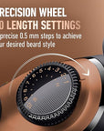 King C. Gillette Beard Trimmer PRO, 40 Length Settings, Cordless Design, Holiday Gifts for Men, 1 Trimmer, 1 Brush, 2 Combs, 1 Charger and 1 Zip Pouch