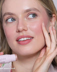 Wander Beauty On-the-Glow Blush and Illuminator - Dusk/Nude Glow - 7-in-1 Hydrating Cream Blush & Highlighting Stick - Stick Blush for Cheeks, Lip, Face & Body - Highlighter Makeup & Blush - 0.4 oz