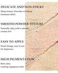 Boobeen 3PCS Cream Eyeshadow Pencil Crayon Waterproof Brightener Stick Shimmer Pen Create Glitter Eye Makeup, Easy to Use