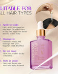Hair Thickening Serum - Hair Density Serum Builder for Women Made in USA 30ml - Clinically Proven Scalp Treatment Non-Greasy - Biotin Argan & Pea Peptides - Thinning, Fine or Damaged Hair Growth Serum