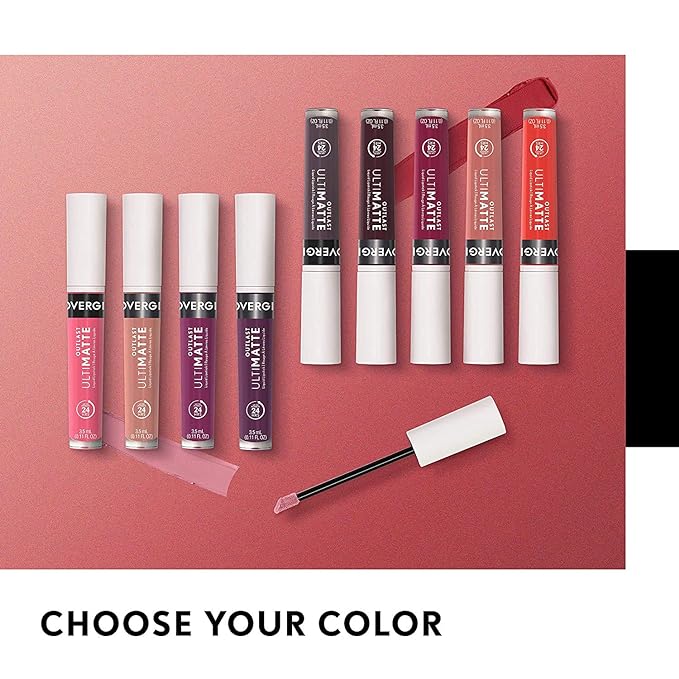 COVERGIRL Outlast Ultimatte One Step Liquid Lip Color, Bella Bellini, Bella Bellini, 0.12 Fl Ounce