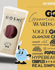 GOSHI Exfoliating Shower Towel - Rip-Resistant Exfoliating Washcloth for All Skin Types - Brick Red - Made in Japan