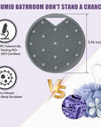 Lymphatic Drainage Silicone Body Scrubber for Shower - Exfoliating Silicone Loofah with Zinc Infused and Stiff Massage Nodes，for Improving Skin Health and Reduces Acne -Dark Gray