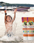 Badger - SPF 30 Kids Sunscreen Cream with Zinc Oxide for Face and Body, Broad Spectrum & Water Resistant Reef Safe Sunscreen, Natural Mineral Sunscreen with Organic Ingredients 2.9 fl oz (2 pack)