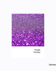 Hemway Eco Friendly Biodegradable Glitter 100g / 3.5oz Bio Cosmetic Safe Sparkle Vegan for Face, Eyeshadow, Body, Hair, Nail and Festival Makeup, Craft - Chunky (1/40" 0.025" 0.6mm) - Purple