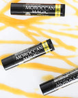 Moroccan Magic Organic Manuka Honey Lip Balm 3 Pack | Ultra-Hydrating Argan & Essential Oil Lip Moisturizer + Vitamin E | Natural Chapstick for Dry Lips | Smooth, Non-Toxic | Organic Lip Balm