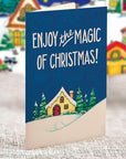 Freshcut Paper 2025 Advent Calendar, Mary Engelbreit's Christmas Village, Pop Up 3D Greeting Cards, Paper Advent Calendar for Adults, Christmas Gifts, Holiday Cards with Blank Notecard & Envelope