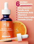 SeoulCeuticals Korean Skin Care Korean- 20% Vitamin C Hyaluronic Acid Serum + CE Ferulic Acid - Potent Anti Aging, Anti Wrinkle Korean Beauty 1oz