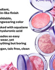 Kosas Blush is Life – Talc-Free Dimensional Blush Baked with Squalane & Hyaluronic Acid – Long Wear, Safe for Sensitive Skin - Butterflies