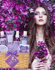 Mother's Day Gifts for Mom Gift Basket for Women, Luxury 11Pcs Floral Perfume Scents Bath and Body Home Spa Gift Kit with Bubble Bath, Body Lotion, Self Care Gifts Basket for Her, Birthday Gifts