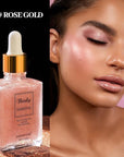 Shimmering Body Oil,Face & Body Glitter Makeup Liquid for Women