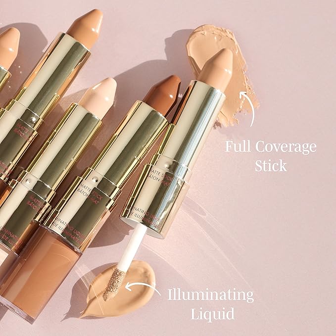 Wander Beauty Dualist Matte and Illuminating Concealer Makeup 0.28 fl oz