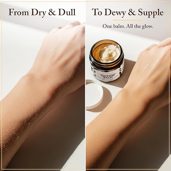 Beef Tallow for Skin & Face – Whipped Tallow & Honey Balm – 100% Grass Fed Tallow Face Moisturizer with Mango Butter, Jojoba Oil, Vitamin E – Organic Beef Tallow Balm for Dry Skin & Wrinkles – 3 oz