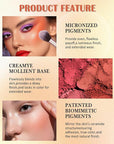 Matte Face Blush Palette with Brush-6 Color High Pigment Silky Mineral Blendable Blusher Contour Powder for Cheeks,Longlasting Facial Beauty Cosmetic,Mother's Day Makeup Gift for Women Girl-Set 02