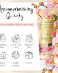 NAKERY Body Butter Anti Aging Moisturizer - Body Cream Skin Tightening Cream & Neck Firming Cream, Moisturizing Cream & Neck Tightening Cream for Body & Face Cream for Dry Skin 300ml(Social Butterfly)