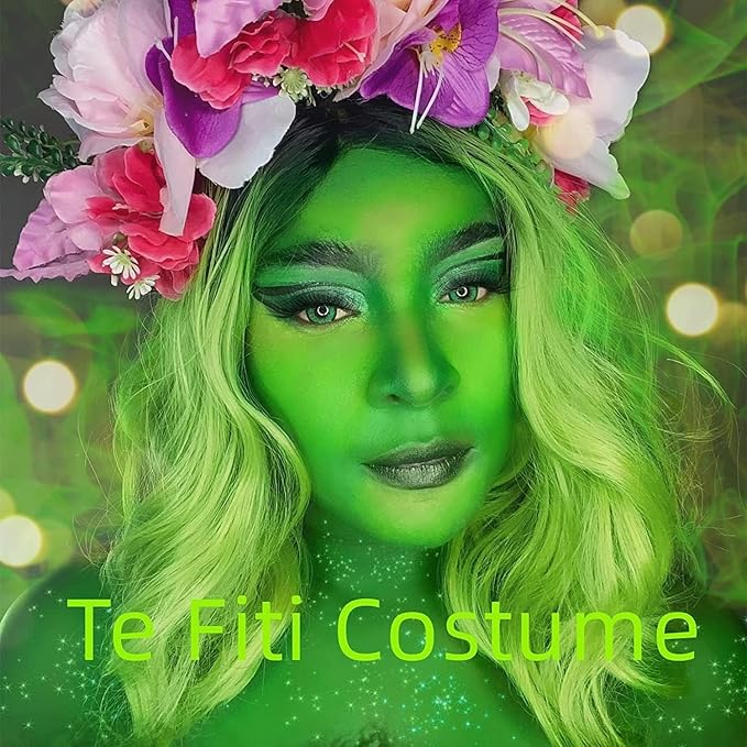 Go Ho Amazon Green Face Paint Stick,Water Based Washable Face Paint Makeup Stick,Non-toxic Full-coverage Cream Body Paint for Adults Children Halloween Cosplay SFX Hulk Gamora Makeup