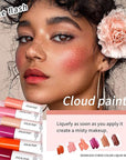 AKARY Velvet Mousse Liquid Blush Makeup for Cheeks, (Fine Flash))