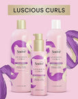 Suave Pink Luscious Curls Styling Cream Hair Cream for Luscious Curls Curl Defining Cream with Amino Acid Complex 4.75 oz