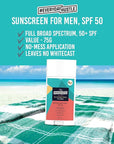 #EverydayHustle Sunscreen Stick For Men, Broad Spectrum SPF 50 Protection for Face and Body, No-Mess Application, 75g