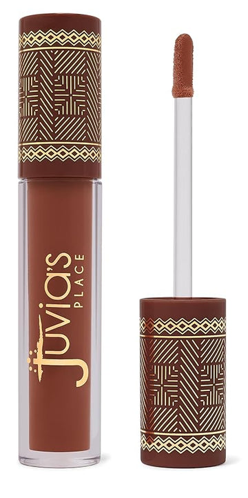 Juvia's Place Coffee Shop Lip Gloss - Salted Caramel - Hydrating Butter Lip Gloss for Women, Long-Lasting Shine, Moisturizing Glass-like Finish, Plumping Non-sticky, Suitable for every vibe