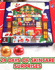 Advent Calendar 2025 Adult, Holiday Gift Baskets for Women with Hand Cream, Epsom Salt, Candle, Necklace, Brooch, Ear Clips, Skincare Beauty Advent Calendar, Happy New Year Countdown Calendar Gift Set