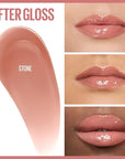 Maybelline Lifter Gloss, Hydrating Lip Gloss with Hyaluronic Acid, High Shine for Plumper Looking Lips, Stone, Rosey Neutral, 0.18 Ounce
