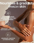 Bali Body Gradual Tanning Butter | Self Tanner Body Butter for a Natural, Streak-Free Self Tan | Buildable Glow | Sunless Tanner, Cruelty-Free, Non-Toxic (200 ml/6.76 fl oz)