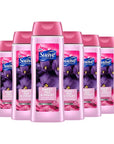 Suave Moisturizing Body Wash, with Sweet Pea Violet and Vitamin E Extract, No Parabens, No Phtahaltes, 18 Fl Oz (Pack of 6)