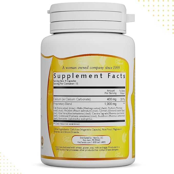 Coco March Colon Cleanse - Dietary Supplement, Cleansing Plant Extracts, Mild Colon Cleanse - Gluten Free, Dairy Free, Soy Free, Keto Friendly, Paleo Friendly, 60 Veg Caps - 15 Servings