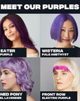 Good Dye Young Semi-Permanent Hair Color, Vegan and Cruelty-Free Purple Hair Dye, Last up to 24 Washes, Non-Damaging Conditioning Hair Color (5FL OZ, Make It Happen)
