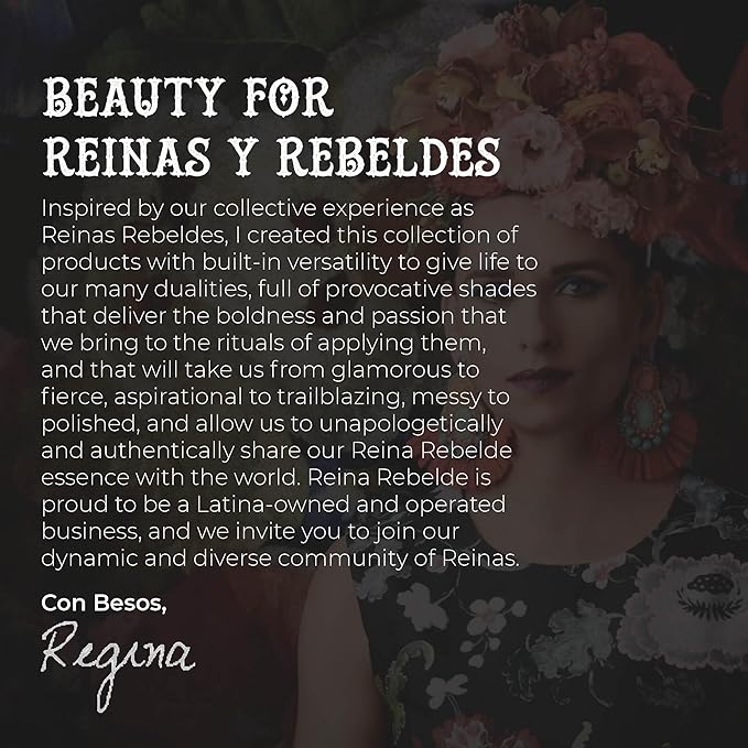 REINA REBELDE Cosita Bold Lip Pencil - Warm Nude Shade/Up to 8 Hour Finish/Water Resistant, Won't Feather or Bleed/Highly Pigmented Glides On/Moisturizing/Cruelty-Free/PVC Free Barrel