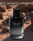Voyage for Men Eau De Parfum - Sophisticated Male Fragrance Composition of bergamot, Pepper, Lavender, Star Anise & Nutmeg - Base of Peppery & Vanilla - Go-To Daily Scent - Elegant 100ml Bottle