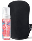Mystic Tan Self Tanning Bundle: Wake-Up Tan Self Tanner Water Mousse 5.5 fl. oz. + Streak Free Tan Applicator Mitt - Hyaluronic Acid Overnight Moisturizer, Easy-to-Use, Works While You Sleep