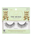 KISS Lash Couture The Muses Collection False Eyelashes - Empress, Black, Rounded, Doe-Eyed, Refined Faux Silk, Contact Lens Friendly, Pliable Band, Comfortable, Reusable, Cruelty Free, Vegan | 1 Pair