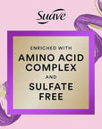 Suave Pink Luscious Curls Styling Cream Hair Cream for Luscious Curls Curl Defining Cream with Amino Acid Complex 4.75 oz