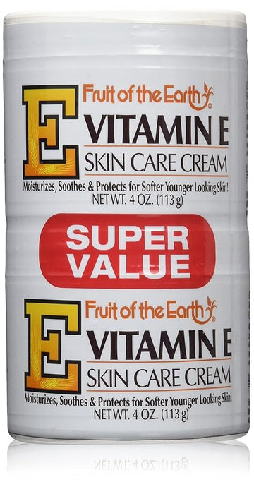 Fruit of the Earth Vitamin-E Cream 4 oz. + 4 oz. Jar (Case of 6)
