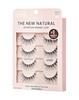 KISS The New Natural, False Eyelashes, 'Nude Blazer', 12 mm, Includes 4 Pairs Of Lashes, Contact Lens Friendly, Easy to Apply, Reusable Strip Lashes